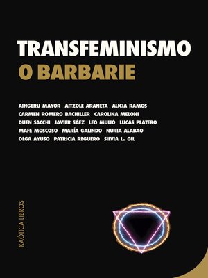 cover image of Transfeminismo o barbarie